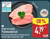 Putenschnitzel im ALDI Nord Prospekt Putenschnitzel von Meine Metzgerei im aktuellen ALDI Nord Prospekt für 4,19 €