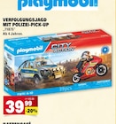 Verfolgungsjagd mit Polizei-Pick-Up von Playmobil im aktuellen E center Prospekt