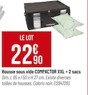 Housse sous vide XXL + 2 sacs - COMPACTOR en promo chez Bricorama Aulnay-sous-Bois à 22,90 €