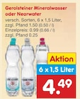 Mineralwasser oder Nearwater Angebote von Gerolsteiner bei Netto Marken-Discount Wolfenbüttel für 0,99 €