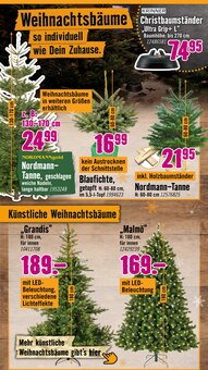 Weihnachtsbaum im Hornbach Prospekt "Wünsche sind gut. PROJEKTE sind besser." mit 33 Seiten (Mülheim (Ruhr))