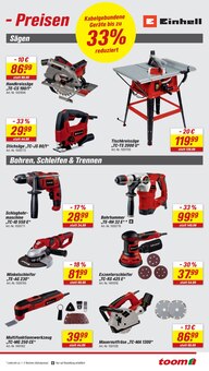 Bohrmaschine im aktuellen toom Baumarkt Prospekt (Regensburg) Bohrmaschine im toom Baumarkt Prospekt "Respekt, wer's selber macht." mit 16 Seiten (Regensburg)