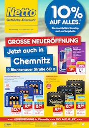 Bier im Netto Marken-Discount Prospekt in Chemnitz Aktueller Netto Marken-Discount Prospekt mit Bier, "DER ORT, AN DEM DU IMMER AUSGEZEICHNETE PREISE FINDEST.", Seite 1