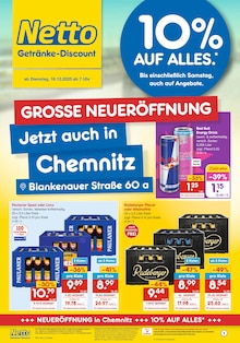 Red Bull im Netto Marken-Discount Prospekt "DER ORT, AN DEM DU IMMER AUSGEZEICHNETE PREISE FINDEST." mit 6 Seiten (Chemnitz)