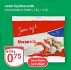 Mozzarella Angebote von Jeden Tag bei GLOBUS Oberhausen für 0,75 €