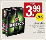 Pils Angebote von Beck's bei WEZ Minden für 3,99 €