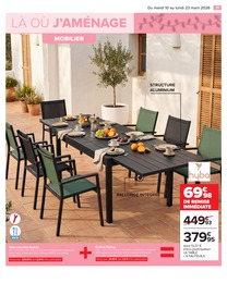 Offre Table Extensible dans le catalogue Carrefour du moment à la page 11