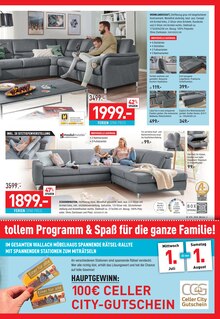 Couch im Möbel Wallach Prospekt "URLAUBSGELD GESCHENKT!" mit 16 Seiten (Hildesheim)