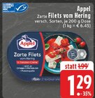 Zarte Filets vom Hering Angebote von Appel bei E center Moers für 1,29 €