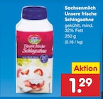 Aktuelles Unsere frische Schlagsahne Angebot bei Netto Marken-Discount in Dresden ab 1,29 €