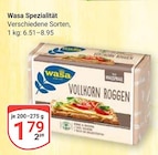 Spezialität Vollkorn Roggen Angebote von Wasa bei GLOBUS Leipzig für 1,79 €