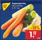 Suppengemüse im Netto Marken-Discount Prospekt Suppengemüse von Markttag im aktuellen Netto Marken-Discount Prospekt für 1,11 €