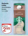 Coffee Angebote von Starbucks bei GLOBUS Neubrandenburg für 2,99 €