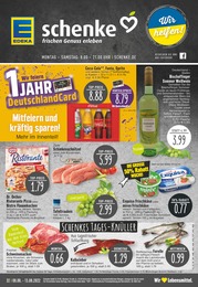 EDEKA Prospekt für Gütersloh mit 32 Seiten EDEKA Prospekt für Gütersloh: Aktuelle Angebote, 32 Seiten, 08.08.2022 - 13.08.2022