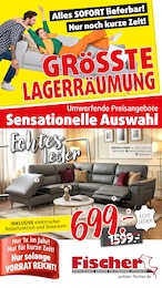 Polstermöbel Fischer Prospekt: "JETZT IST SCHLUSS - LAGERRÄUMUNG HÖHEPUNKT", 14 Seiten, 22.04.2026 - 25.04.2026
