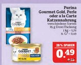 Aktuelles Gourmet Gold, Perle oder a la Carte Katzennahrung Angebot bei Marktkauf in Nürnberg ab 0,49 €