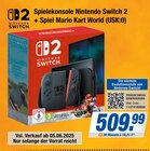 Spielekonsole Nintendo Switch 2 + Spiel Mario Kart World (USK:0) im Angebot bei expert in Minden Spielekonsole Nintendo Switch 2 + Spiel Mario Kart World (USK:0) Angebote von Nintendo bei expert Minden für 509,99 €