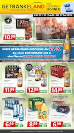 GetrĂ€nkeland GetrĂ€nkemarkt Prospekt der aktuellen Woche mit 11 Seiten, gĂŒltig von 26.05.2025 bis 07.06.2025, in Wischuer und Umgebung Aktueller GetrĂ€nkeland GetrĂ€nkemarkt Prospekt in Wischuer und Umgebung, "Die GetrĂ€nkekönner" mit 11 Seiten, 26.05.2025 - 07.06.2025