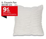 Coussin Fan 40×40 cm en promo chez But Coussin Fan 40×40 cm dans le catalogue But