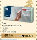 Papier-Handtücher H3 Angebote von Tork bei Metro Dreieich für 16,65 €