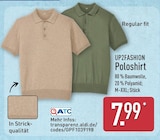 Poloshirt Beige von UP2FASHION im aktuellen ALDI Nord Prospekt