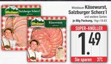 Käsewurst im EDEKA Prospekt Käsewurst von Wiesbauer im aktuellen EDEKA Prospekt für 1,49 €