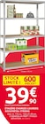 Mr.Bricolage Cosne-d'Allier - Promo Étagère charges lourdes bois/métal strong Promo Étagère charges lourdes bois/métal strong à 39,90 € dans le catalogue Mr.Bricolage à Cosne-d'Allier