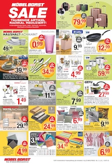 Koffer im Möbel Borst Prospekt "MACH' DIR DEIN ZUHAUSE SCHÖNER" mit 12 Seiten (Ulm)