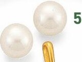 boucles perle de culture , or jaune 0,36 g dans le catalogue E.Leclerc