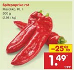 Spitzpaprika rot im Angebot bei Netto Marken-Discount in Hoyerswerda Spitzpaprika rot Angebote bei Netto Marken-Discount Hoyerswerda für 1,49 €