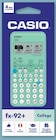 Calculatrice Scientifique FX92+ Collège - CASIO - Super U à Saint-Maur-des-Fossés Calculatrice Scientifique FX92+ Collège - CASIO en promo chez Super U Saint-Maur-des-Fossés à 13,50 €