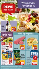 Aktueller REWE Prospekt mit Lebensmittel, "Dein Markt", Seite 1