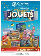 Catalogue Casino Supermarchés à Chennevières-sur-Marne cette semaine, valable du 24/10/2022 au 04/12/2022 Prospectus Casino Supermarchés à Chennevières-sur-Marne, "Magic jouets", 20 pages de promos valables du 24/10/2022 au 04/12/2022
