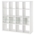 Regal mit 4 Einsätzen weiß/Glas Angebote von KALLAX bei IKEA Eberswalde für 239,00 €