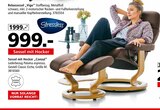 Sessel mit Hocker "Consul" von Stressless im aktuellen Segmüller Prospekt für 999,00 €