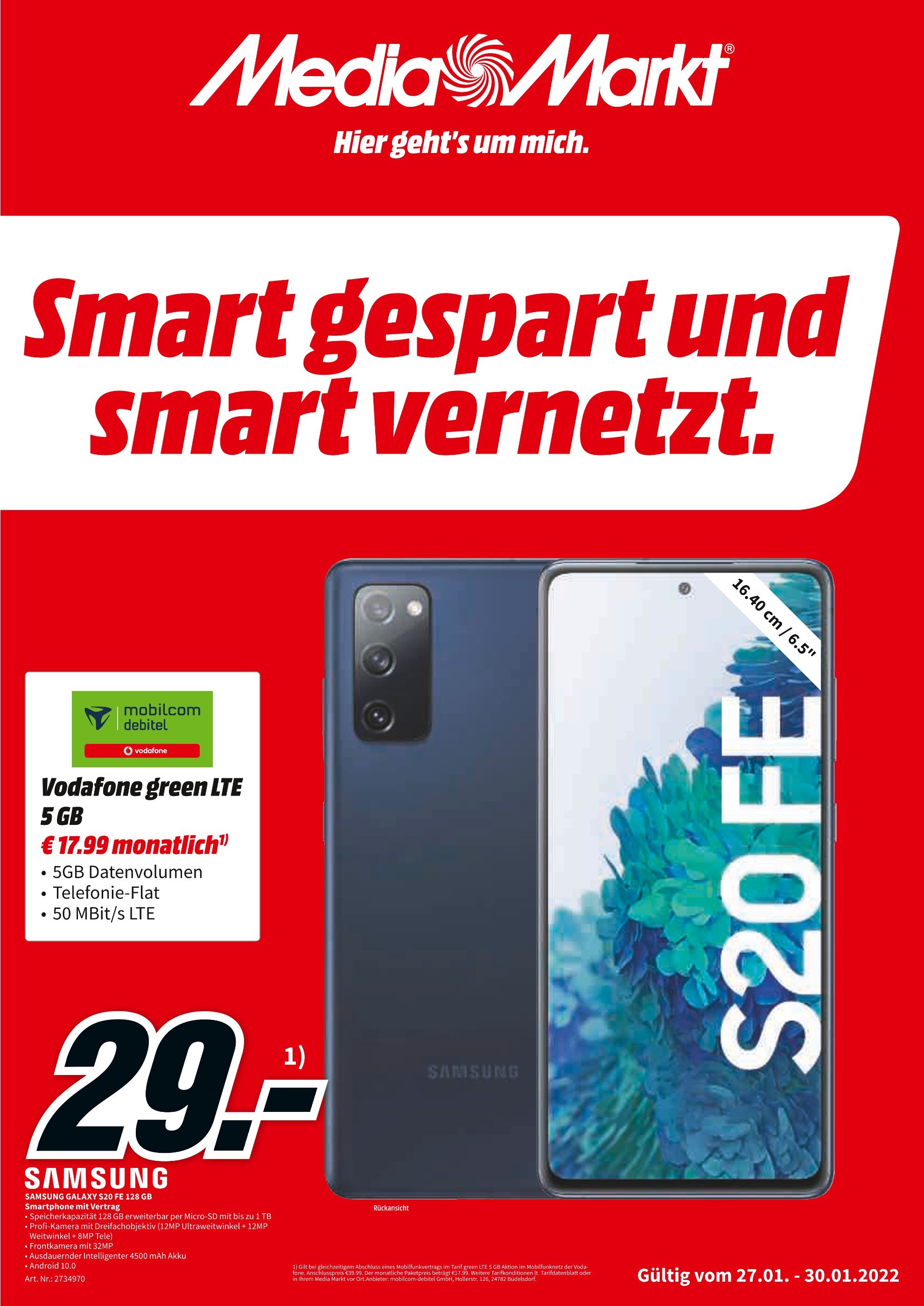 Media-Markt Prospekt für Bretten mit 5 Seiten Media-Markt Prospekt für Bretten: "Top Angebote", 5 Seiten, 27.01.2022 - 30.01.2022