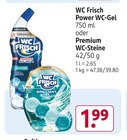 Power WC-Gel oder Premium WC-Steine Angebote von WC Frisch bei Rossmann Salzgitter für 1,99 €