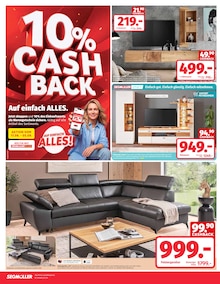 Sitzmöbel im Segmüller Prospekt "Zum Glück gibt’s Segmüller - 10% Cashback" mit 6 Seiten (Darmstadt)