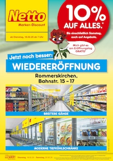 Netto Marken-Discount Rommerskirchen Prospekt "Wiedereröffnung - 10% AUF ALLES." mit 6 Seiten