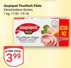 Thunfisch-Filets von Saupiquet für 3,99 € bei GLOBUS im Angebot Thunfisch-Filets von Saupiquet im aktuellen GLOBUS Prospekt