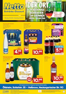 Netto Marken-Discount Prospekt DER ORT, AN DEM DU IMMER AUSGEZEICHNETE PREISE FINDEST. mit 2 Seiten