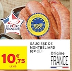 Intermarché Contact Chalindrey - Promo Saucisse de Montbéliard IGP Promo Saucisse de Montbéliard IGP à 10,75 € dans le catalogue Intermarché Contact à Chalindrey