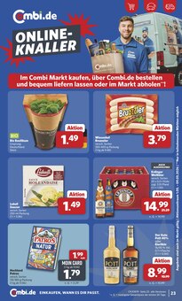 Bier im combi Prospekt "Markt - Angebote" mit 31 Seiten (Bremen)