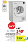 Sèche-linge pompe à chaleur 8 kg - Indesit - Hyper U à Vannes Sèche-linge pompe à chaleur 8 kg - Indesit en promo chez Hyper U Vannes à 299,00 €
