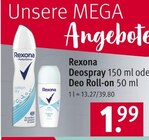 Rossmann Döbeln - Deospray oder Deo Roll-on Angebot im Prospekt Deospray oder Deo Roll-on bei Rossmann im Döbeln Prospekt für 1,99 €