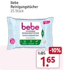 Reinigungstücher von Bebe im aktuellen Rossmann Prospekt für 1,65 €