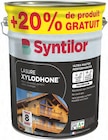 Lasure Xylodhone Ultra Hautes Performances 5 L + 1 L gratuit - SYNTILOR en promo chez Mr.Bricolage Lasure Xylodhone Ultra Hautes Performances 5 L + 1 L gratuit - SYNTILOR dans le catalogue Mr.Bricolage