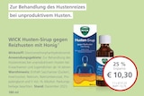 Husten-Sirup gegen Reizhusten mit Honig Angebote von WICK bei LINDA Premiumapotheke Maintal für 10,30 €