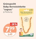 Baby-Bernsteinkette 'cognac' von Grünspecht im aktuellen V-Markt Prospekt für 7,99 €