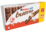 Barre chocolatée Bueno chocolat au lait - Kinder - Intermarché Barre chocolatée Bueno chocolat au lait - Kinder à 3,88 € dans le catalogue Intermarché